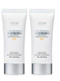 Sunscreen (Beige White) SPF 50+ PA+++ High Protection Moisturizing sun Cream 2 fl.oz.(60ml) x 2pack (Beige)