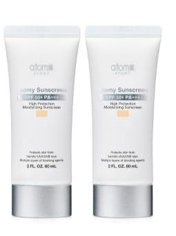 Sunscreen (Beige White) SPF 50+ PA+++ High Protection Moisturizing sun Cream 2 fl.oz.(60ml) x 2pack (Beige)