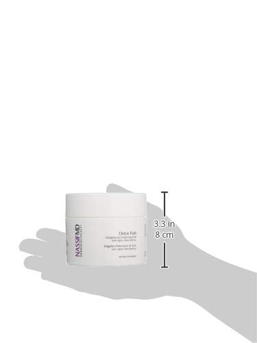 NassifMD Exfoliating Detox Pads | Surgeon-Created AHA/BHA Facial Pads for Deep Cleansing Smoother Texture &amp Glowing Skin | Reduces Pores Firms Brightens