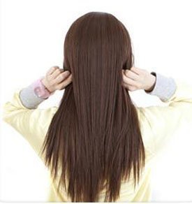 RemeeHi 3/4 Half Wig 100% Indian Remy Human Hair Silky Straight Hair Weft Cap to Choose 30 300g #99 Dark Wine