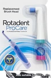 Rotadent ProCare Hollow-Tip Replacement Brush Head FITS The ROTADENT PROCARE/Contour Toothbrush Models ONLY (Does NOT FIT The Classic Legacy OR Plus Models)