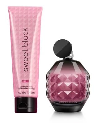 Cyzone Sweet Black Set: Eau De Parfum 50 ml / 1.6 fl.oz. and Moisturizing scented body lotion 130 ml / 4.4 fl.oz.