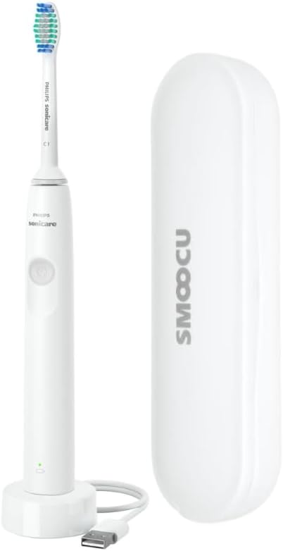 Philips Sonicare DailyClean Rechargeable Toothbrush with Smoocu Case SmarTimer and Quadpacer
