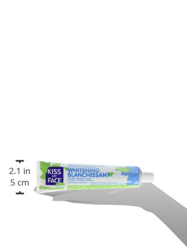 Kiss My Face Gel Teeth Whitening Fluoride Free Toothpaste (Pack of 3) Tea Tree 13.5 Ounce (2434503EAF)