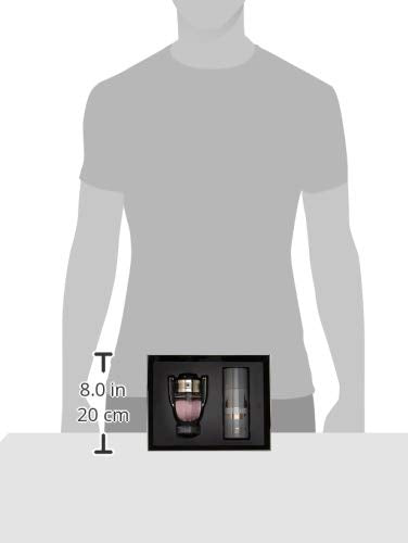 Paco Rabanne Invictus 2 Piece Gift Set for Men (Deodorant Spray Plus Eau de Toilette Spray)