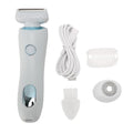 Electric Lady Epilator 2 Removable Washable Heads Cordless Rechargeable Hair Removal Device 6.5 inches
