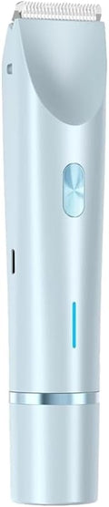 IUIBeauty 2-in-1 Painless Bikini Hair Trimmer 2025 Bestselling Bikini Trimmer for Women Blue