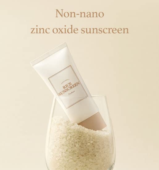 [I'm from] Rice Sunscreen 50ml Physical rice extract 41% Non-nano zinc oxide Reef friendly skin sun protection