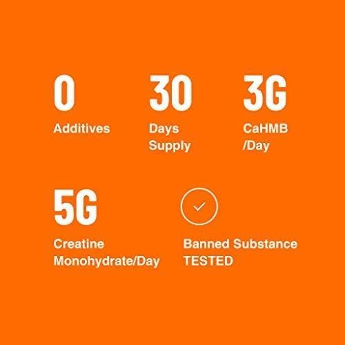 HMB + Creatine Supplement - 3g Daily HMB for Enhanced Strength Power &amp Recovery Ideal for High-Intensity Athletes 30-Day Supply