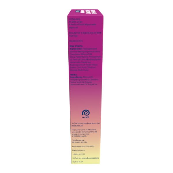Veet Leg and Body Hair Remover Cold Wax Strips 40 ct (Pack of 3)
