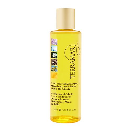 Generic TERRAMAR 3 IN 1 HAIR OIL TREATMENT 4.06 fl. oz. Gold