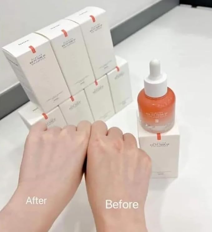 123 UBuy Shop_Korea Glacier Air-Fit UV Protect Tone-Up Sun Ampoule 30ml SPF50+/PA+++ Daily Tone-up Sun Care and Foundation free for Make-up.