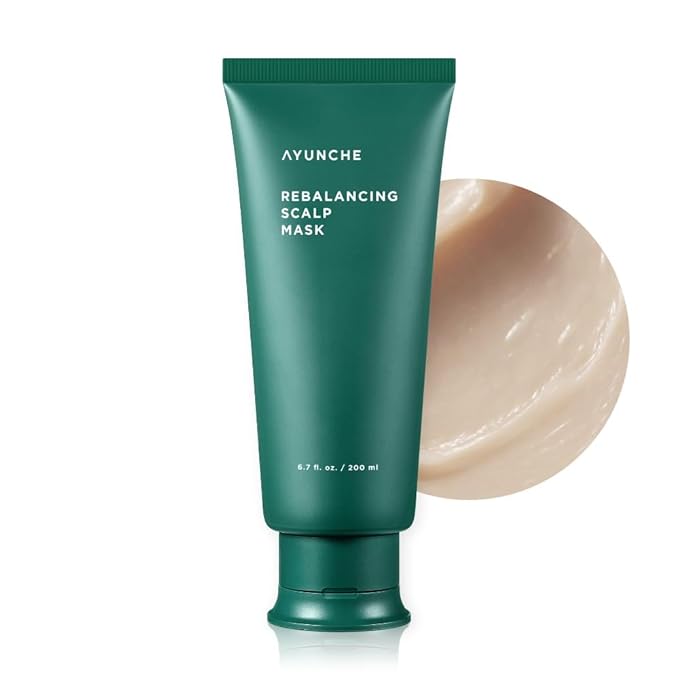 AYUNCHE Rebalancing Hair Mask 6.7 fl. oz. (200ml) [For All Hair Types] | Healthy &amp Strong Scalp and Hair Pack | Anti-Hair Loss Hair Treatment | Deep Conditioner | Korean Salon Brand