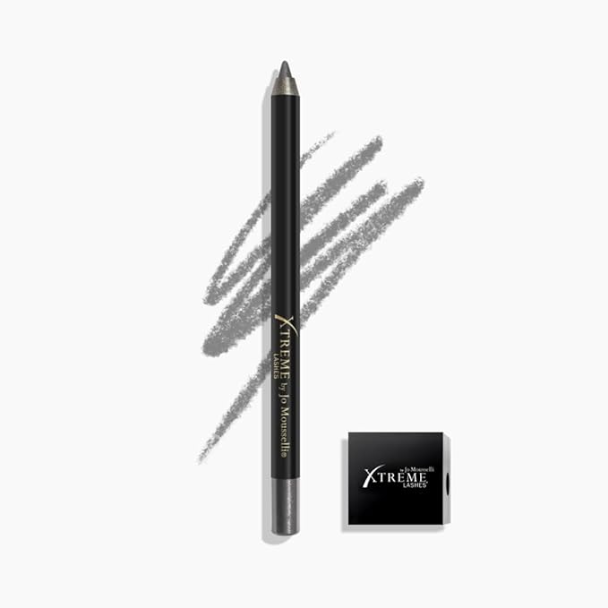 Xtreme Lashes GlideLiner Long Lasting Eye Pencil with Sharpener Graphite 0.04 Oz Waterproof Makeup Gel Formula Blendable Smudge Fade &amp Sweat Proof