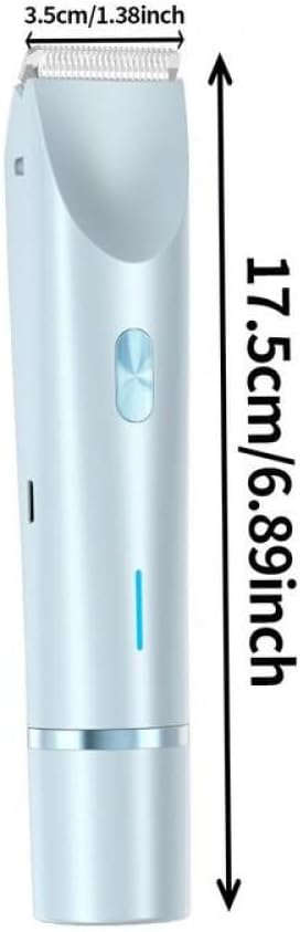 Electric Razors Shaver for WomenGlowaura Electric Razor 2 in1 Body &amp Facial Diffuser Hair Removal Double Head Trimmer for Face Underarm Legs Winter &amp Mother Gift (Blue)