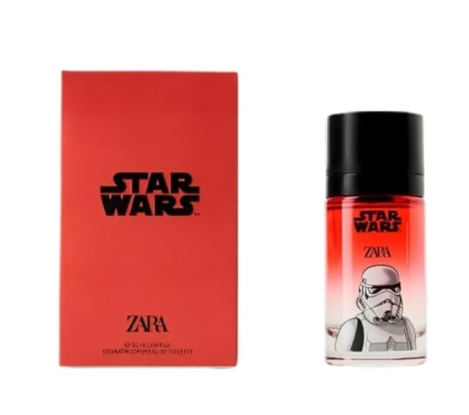 Zara Stars Warrs Stormtrooper Boys Kids' Perfume Eau de Toilette Spray 50ml (1.69 fl oz) Bold &amp Galactic Scent