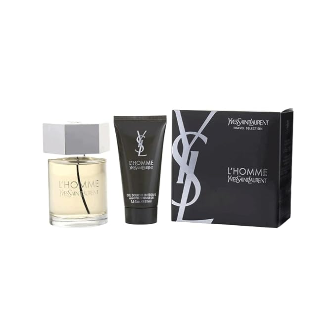 LHomme by Yves Saint Laurent for Men - 2 Pc Gift Set 3.3oz EDT Spray 1.6oz Shower Gel
