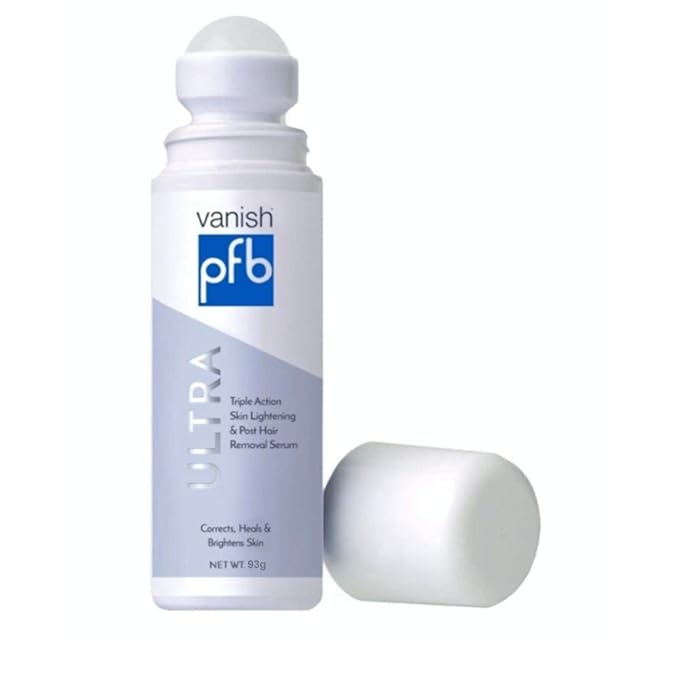 PFB Vanish Ultra with Chromabright &amp Shitake Mushroom Triple Action Dark Spot Remover Ingrown Hair &amp Razor Bump Stopper Roll-On Skin Care Treatment 93g ? New Formula
