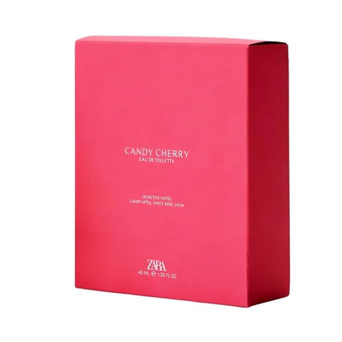 Zara Candy Cherry Perfume for Girls Fruity Sweet Scent with Apple Candy and Musk Notes Eau de Toilette 40ml (1.35 fl. oz.)
