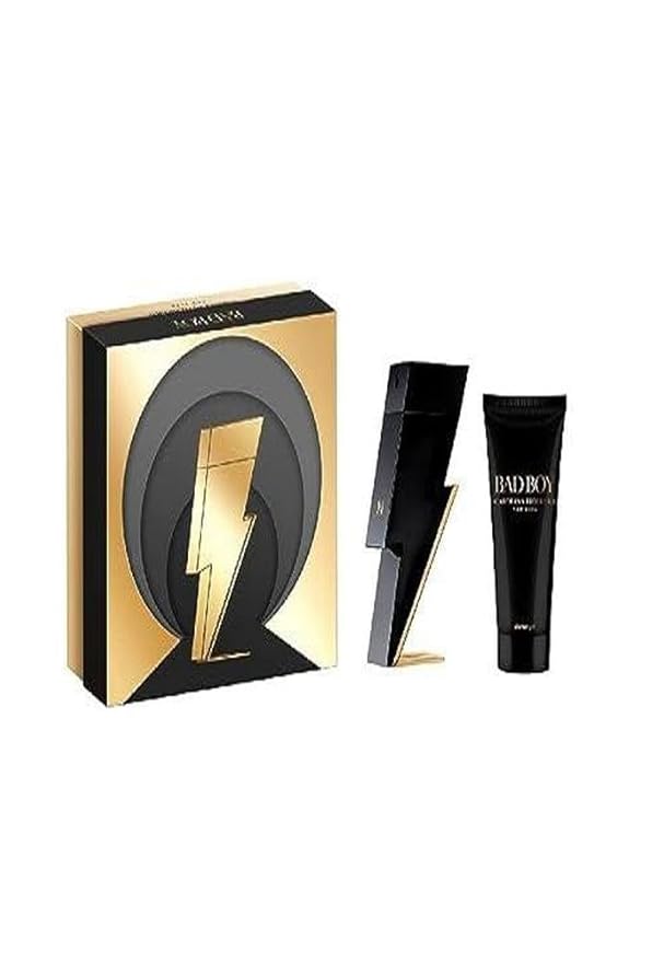 Carolina Herrera BAD BOY 2-Piece Set for Men (3.4 oz Eau de Toilette Spray + 3.4 oz Shower Gel)