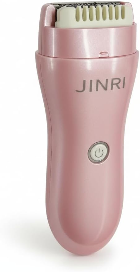 JINRI Electric Bikini Trimmer and Intimate Shaver for Women Rose Gold Portable Design Fast Hair Removal Gentle on Skin Long Battery Life