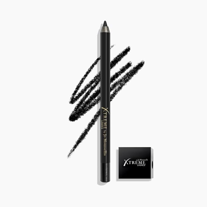 Xtreme Lashes GlideLiner Long Lasting Eye Pencil with Sharpener Xtreme Black 0.04 Oz Waterproof Makeup Gel Formula Blendable Smudge Fade &amp Sweat Proof
