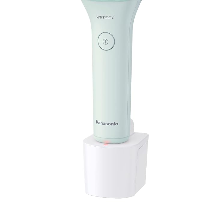 Panasonic Electric Bikini Trimmer Women's Waterproof Full-Body Cordless Electric Razors for Women with Bikini Attachments 3 Hypoallergenic Blades for Travel Shower and Everyday Use - ES-AWL6AG