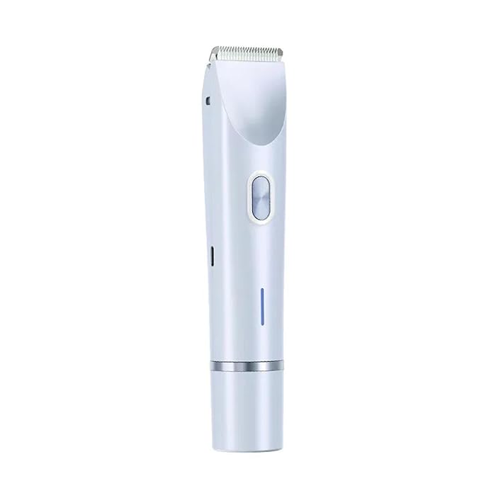 2-in-1 Dual Head Bikini Hair Trimmer &amp Electric Shaver For Women Waterproof Wet/Dry Use With Detachable Heads ? Painless Grooming(Blue)