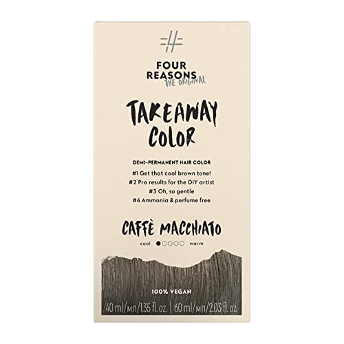 Four Reasons Takeaway Color Caff? Macchiato Demi-Permanent Hair Color- Ammonia-Free Hair Dye For Vibrant Hair- 100% Vegan &amp Cruelty Free Semi-Permanent Color - 5.1 Cool Brown