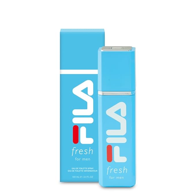 FILA Fresh - Cologne for Men with Amber Fougere Bergamot Sage and Vetiver - Mens Cologne for Day or Night Wear - Day and Night Aroma - 3.4 oz