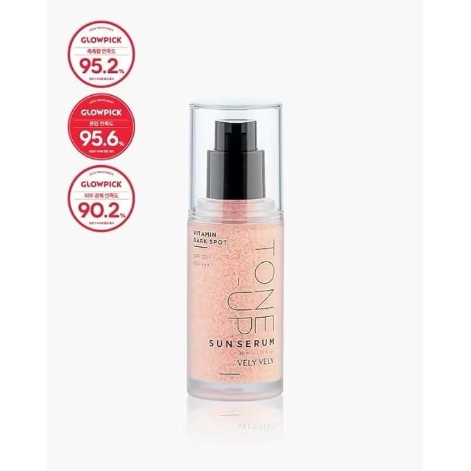 Vitamin Dark Spot Sun Serum VELY-VELY SPF 50+ PA++++ Tone-Up Brightening 30ml