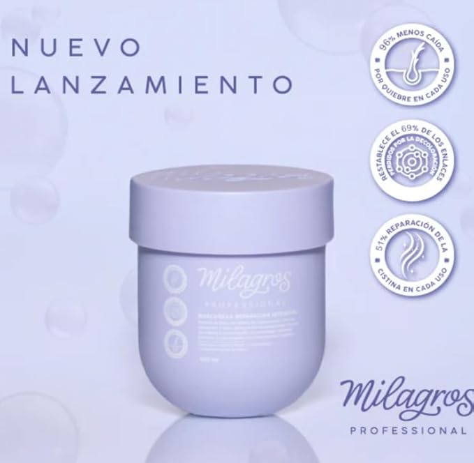 Mascarilla Reparaci?n professional Intensiva 450ml Frizz Control Natural Ingredients colombia Hair Treatment Damaged Dry Colored Hair Mask