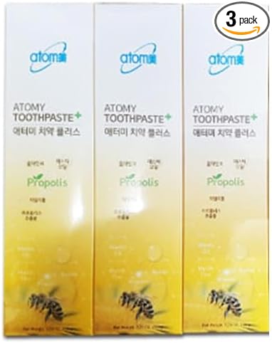 BC233 Korean Toothpaste Propolis Bees Dental Oral Care System (7.05 Oz x 3 pcs)