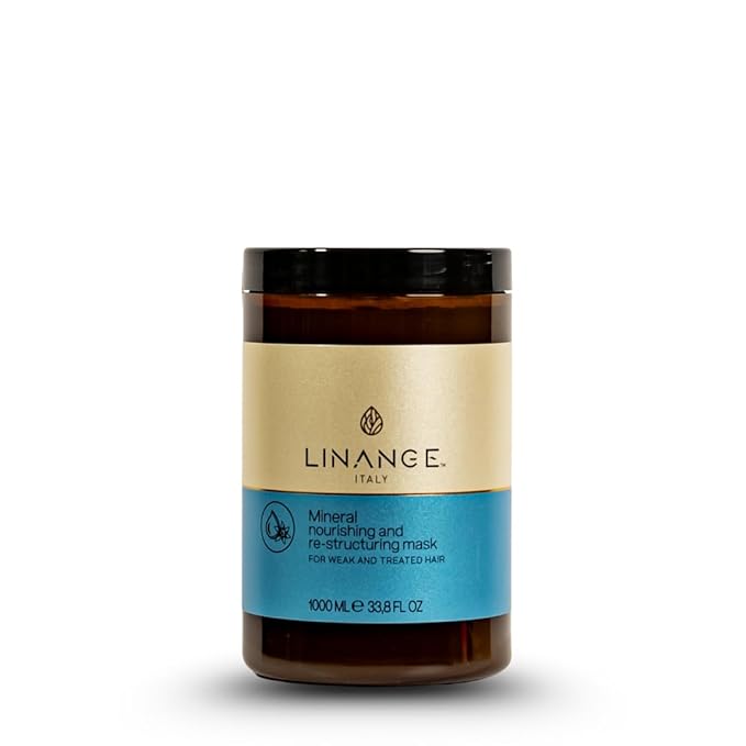 Linange Mineral Mask 1000ml Unisex Skin Treatment Cream Nourishing Ingredients for Softness Shine and Volume
