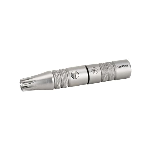MERKUR Nose &amp Ears Hair Trimmer Safe Hair Removal Tool for Men &amp Women Twist and Cut Mechanism Stainless Steel Clip Easy to Clean Battery-Free