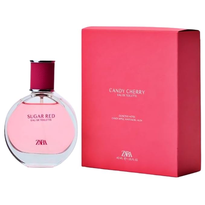 Zara Candy Cherry Perfume for Girls Fruity Sweet Scent with Apple Candy and Musk Notes Eau de Toilette 40ml (1.35 fl. oz.)