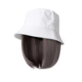 Hat with Extension Cap Wig Removable Hair Extension Wig for Women Girl