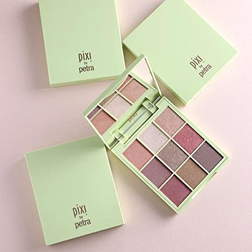 Pixi Beauty Eye Effects - Rosette Ray | Eyeshadow 9 Shade Compact Palette | Easy To Apply High Pigment Colour | Paraben-Free | 11.5g