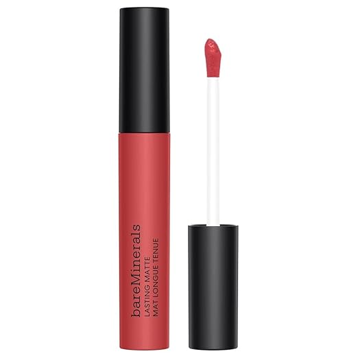 bareMinerals Mineralist Lasting Matte Liquid Lipstick for Women Velvet Matte Finish All-Day Wear Weightless Non-Drying Formula Talc-Free Lipstick