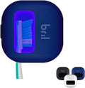 Bril UV-C Toothbrush Sanitizer and Holder Portable Cleaner Travel Cover Magnetic Holder and Rechargeable Case for Any Size Toothbrush Navy