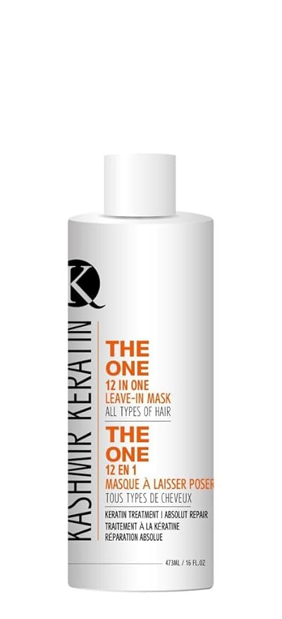 Kashmir Keratin The best leave in Conditioner THE ONE Leave In Conditioner 12 in 1 Hair Treatment for Damaged Hair Repair | Sulfate-Free Spray Conditioner | For all types of Hair 16 Fl.Oz.