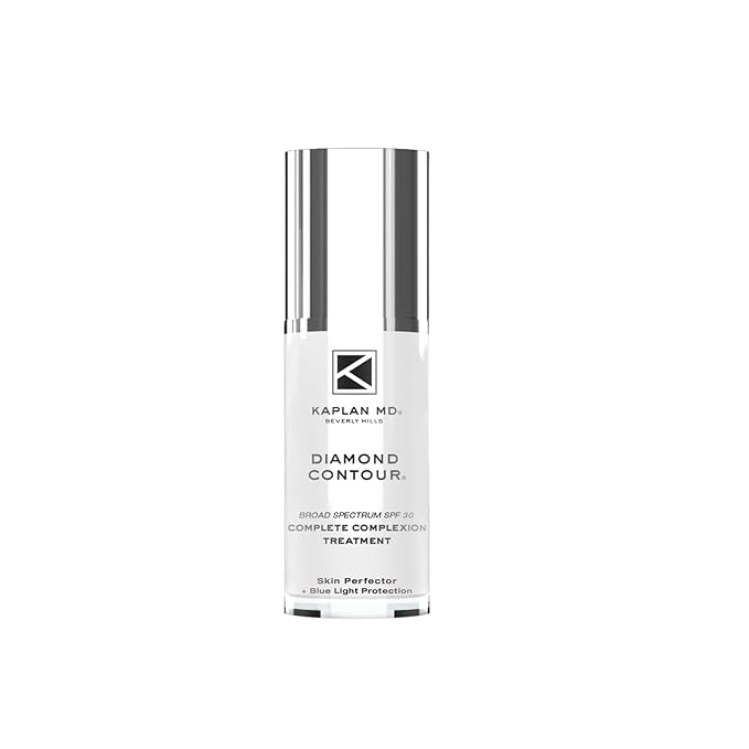 Kaplan MD Diamond Contour Broad Spectrum SPF 30 - Complete Complexion Treatment Hydrating Sheer Coverage UVA/UVB &amp Blue Light Protection Fragrance-Free Light Tinted Sunscreen for Face
