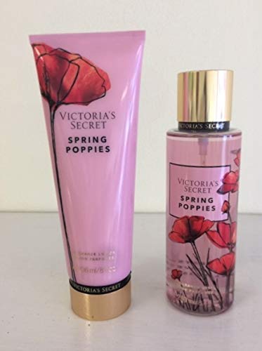 Victoria's Secret SPRING POPPIES Fragrance Mist + Body Lotion Set
