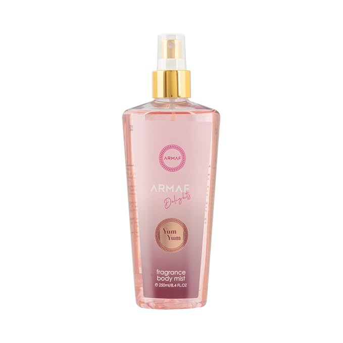 Armaf Yum Yum ? Fruity Floral Vanilla ? 4-Piece Gift Set for Women (3.4 oz Eau de Parfum + 3.4 oz Body Lotion + 1.7 oz Body Spray + 8.4 oz Body Mist)