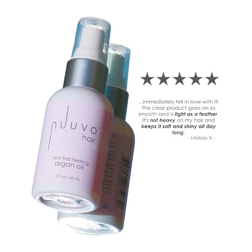 Nuuvo Haircare Lightweight Argan Oil for Dry Damaged Hair 2oz Hair Growth Treatment Deep Moisture &amp Shine Restores Strengthens Nourishes Frizz Control &amp Heat Protection Natural Hair Oi