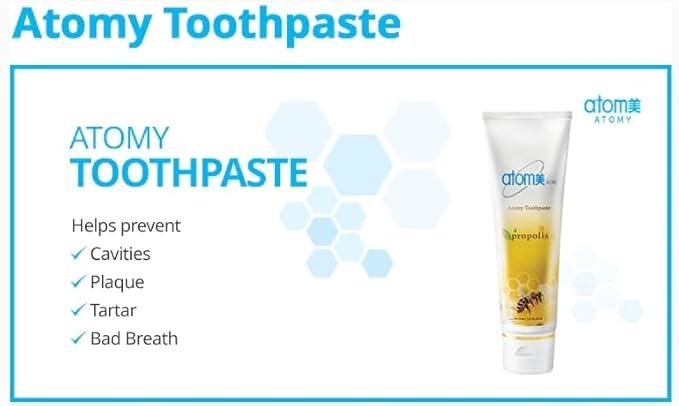 BC233 Korean Toothpaste Propolis Bees Dental Oral Care System (7.05 Oz x 3 pcs)