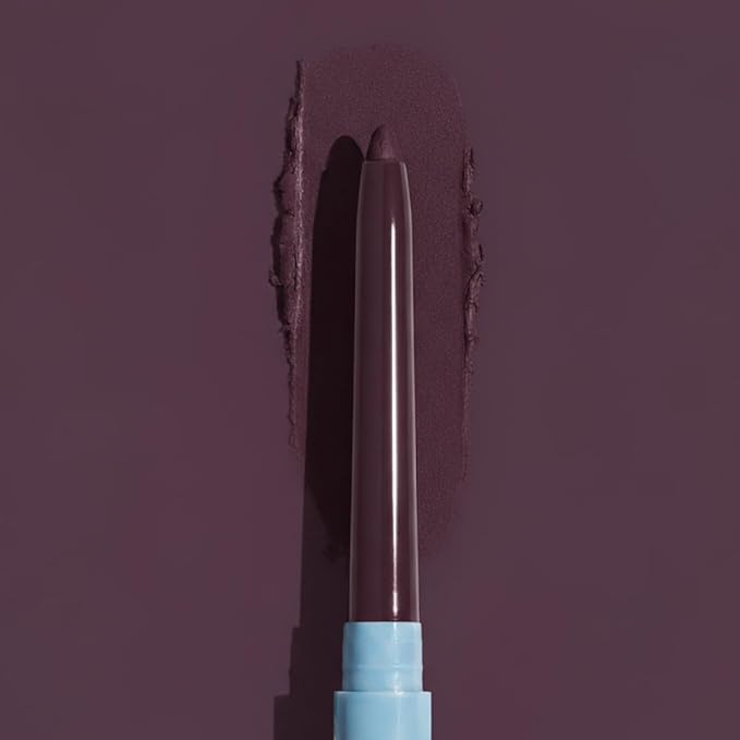 PRIME PROMETICS PrimeEyes Glide Eyeliner for Mature Women ? Waterproof Long-Stay and Mess-Proof ? Gel Creme Texture Discreet Sharpener and Effective Smudger (Mulberry)