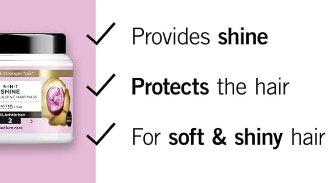 Gliss Liquid Silk 4-in-1 Highlighter Bond Building Mask for Hair 400 ml Mask for Hair Strengthening and Shine