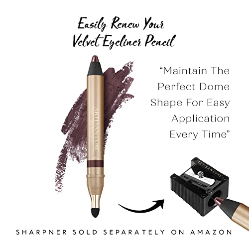 Artisan L'uxe Beauty Velvet Jumbo Eyeliner Pencil Smokey Eyes in 3 Minutes Water Proof Smudge Proof Long Lasting Age Defying Essential Oils Tempt (Shade: Deep Plum)