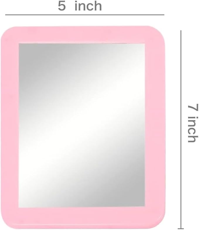 10 Pack Pink Magnetic Locker Mirror5 x 7 Iocker Mirror Magnetic - Small Mirrors for School Locker Bathroom Workshop Toolbox Office CabinetEasy Install